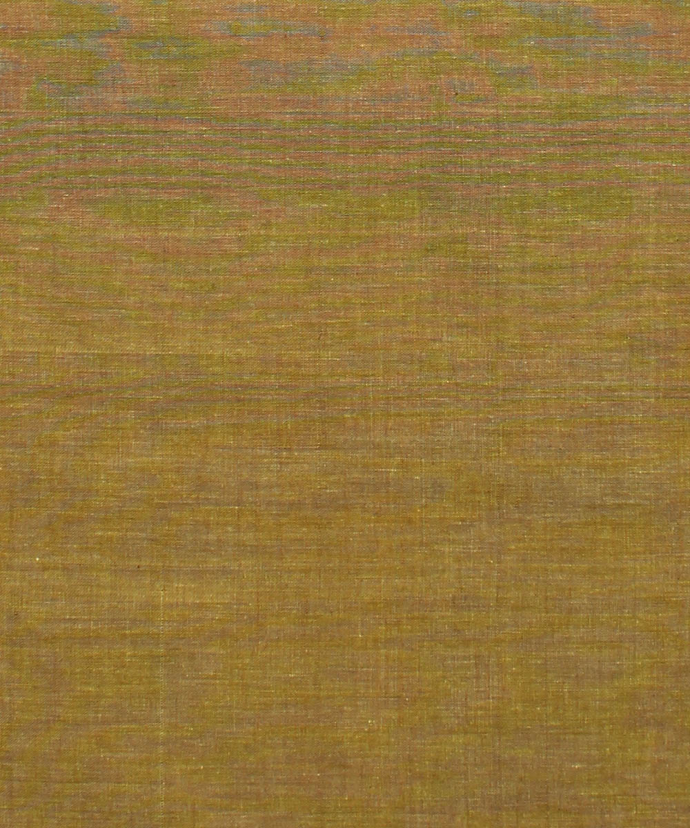 0.5m Gold Brown Mangalagiri Handloom Cotton Fabric