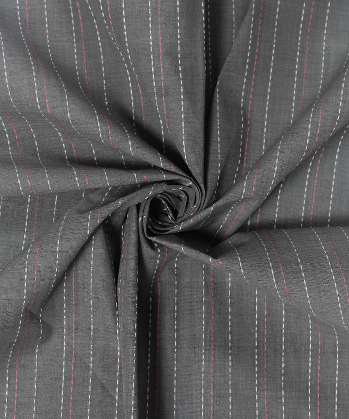 0.85m Handwoven Grey Cotton Fabric