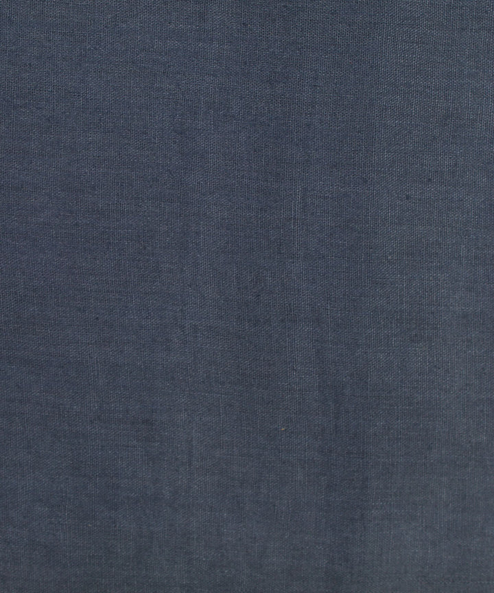 1m Denim Blue Handloom Linen Fabric