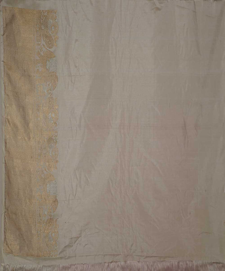 Red beige handwoven gadwal silk saree