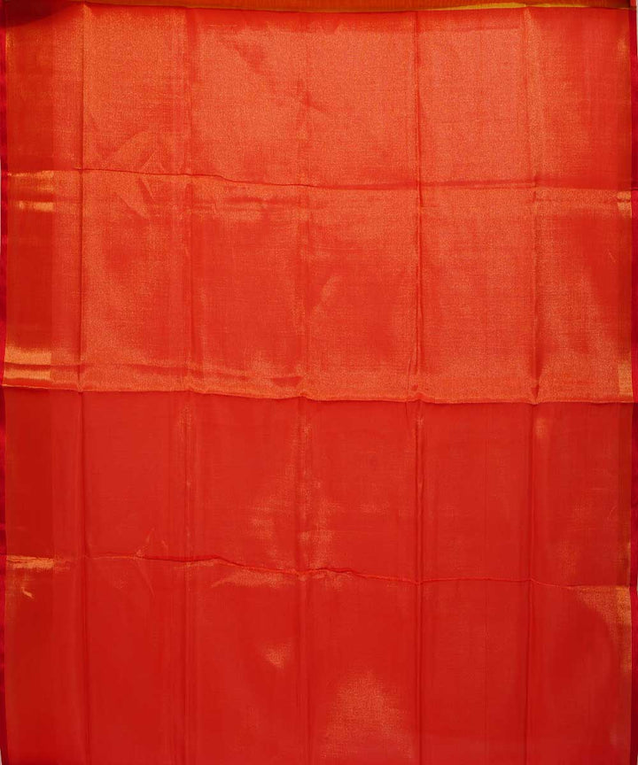 Yellow orange handwoven uppada silk saree