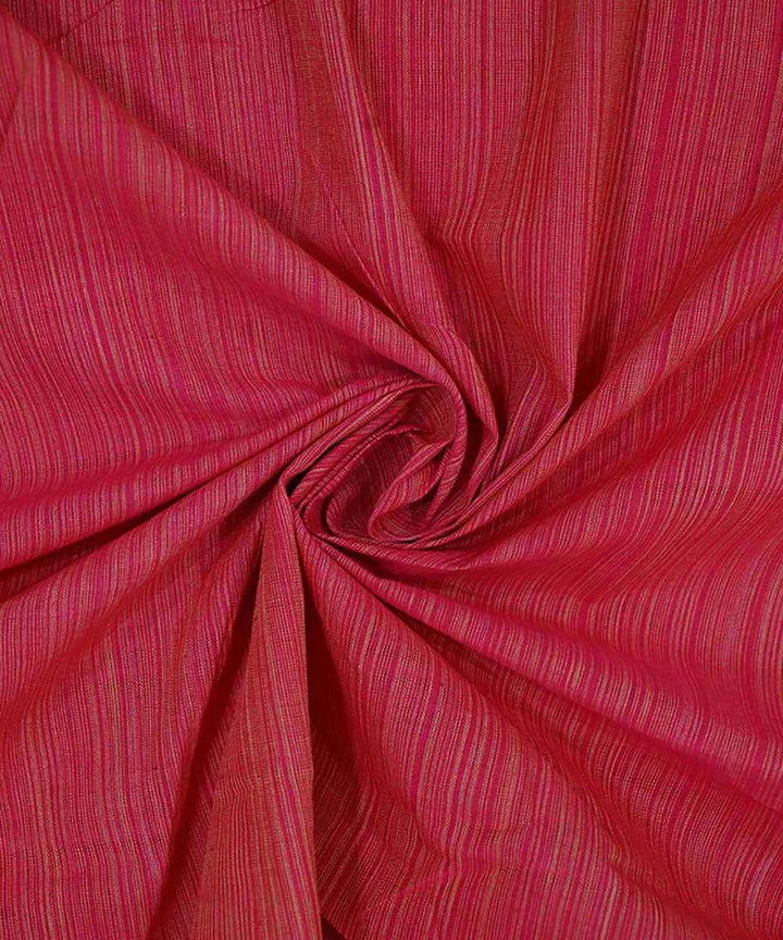 0.7m Red handwoven cotton stripes mangalgiri fabric