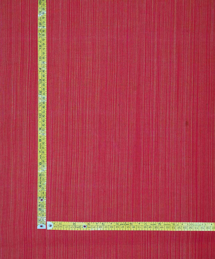 0.7m Red handwoven cotton stripes mangalgiri fabric
