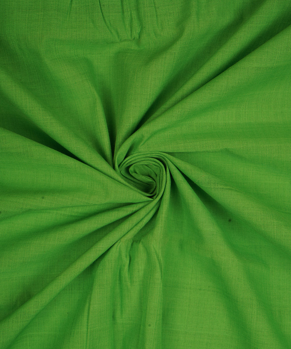 Green handwoven cotton mangalgiri kurta material