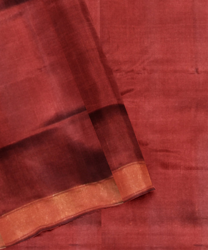 Maroon handwoven patola silk saree