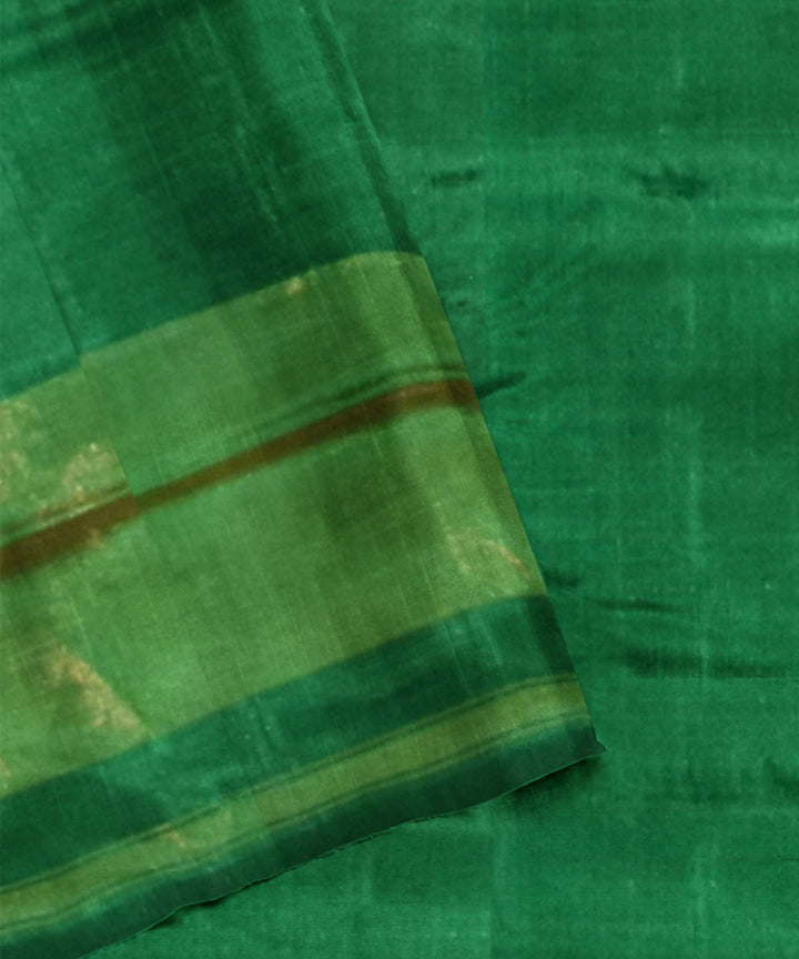 Purple green handwoven patola silk saree