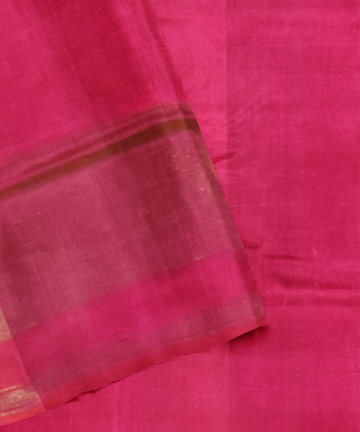 Light pink handwoven patola silk saree