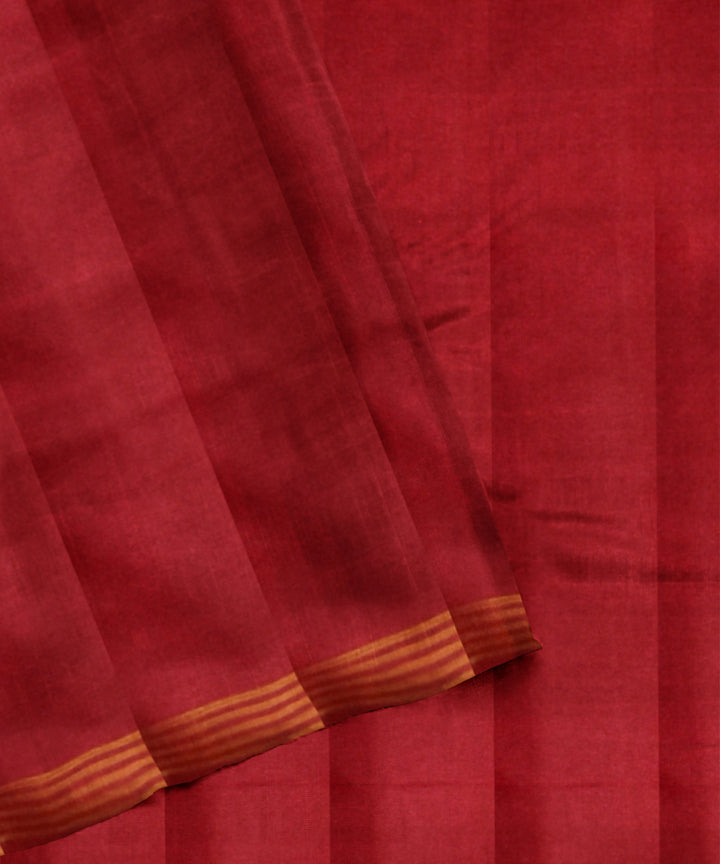 Yellow red hand woven patola silk saree
