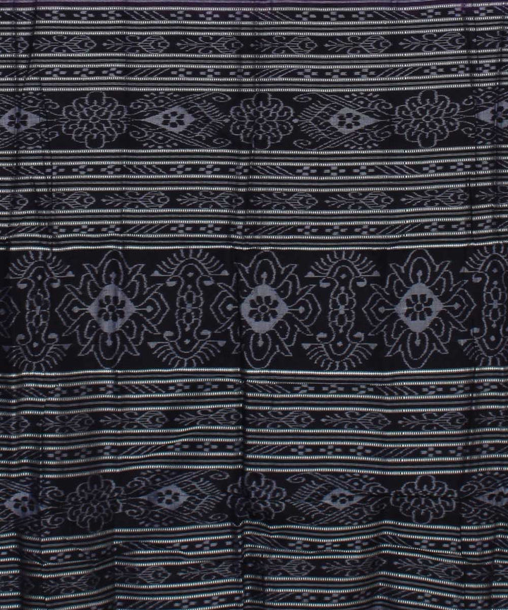 Nuapatna Purple Black Handwoven Cotton Saree