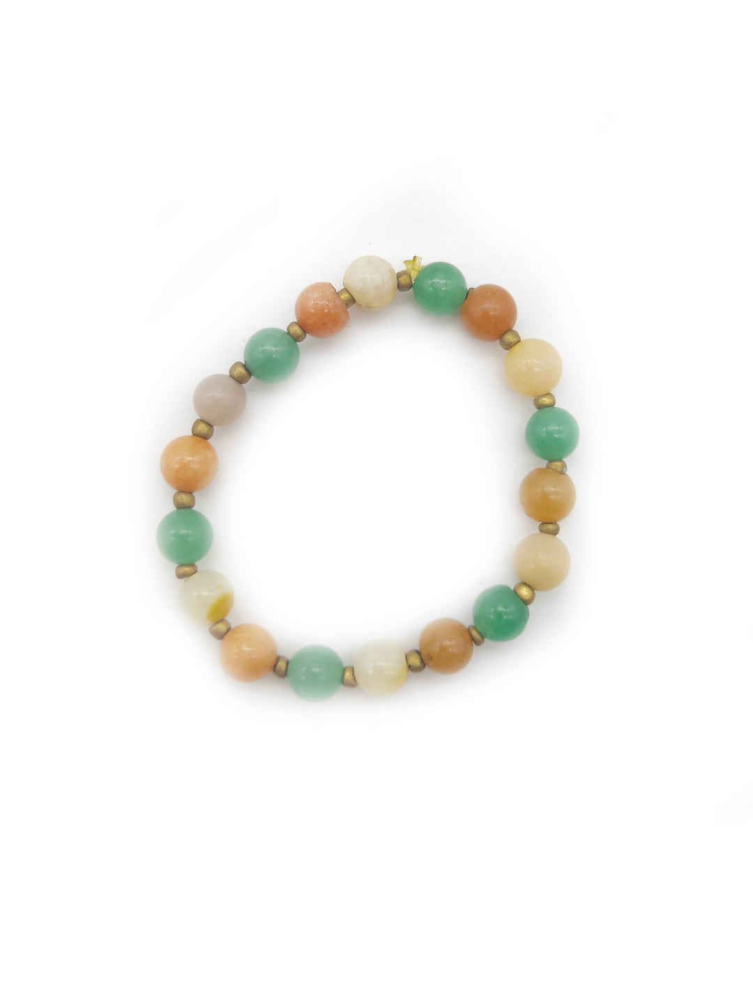 Tricolor handcrafted gemstone bracelet
