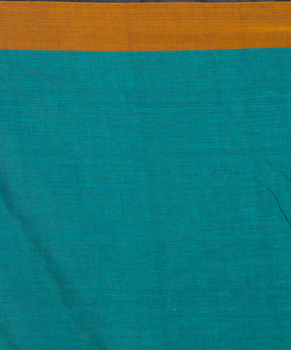 Sky Blue Handwoven Cotton bengal saree