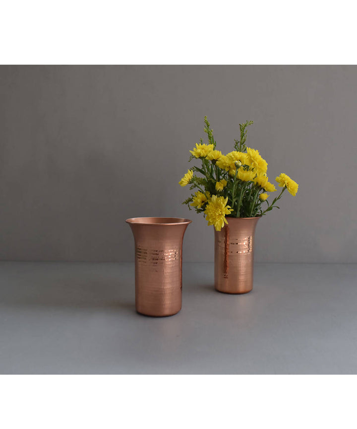 Handmade copper tulipa vase