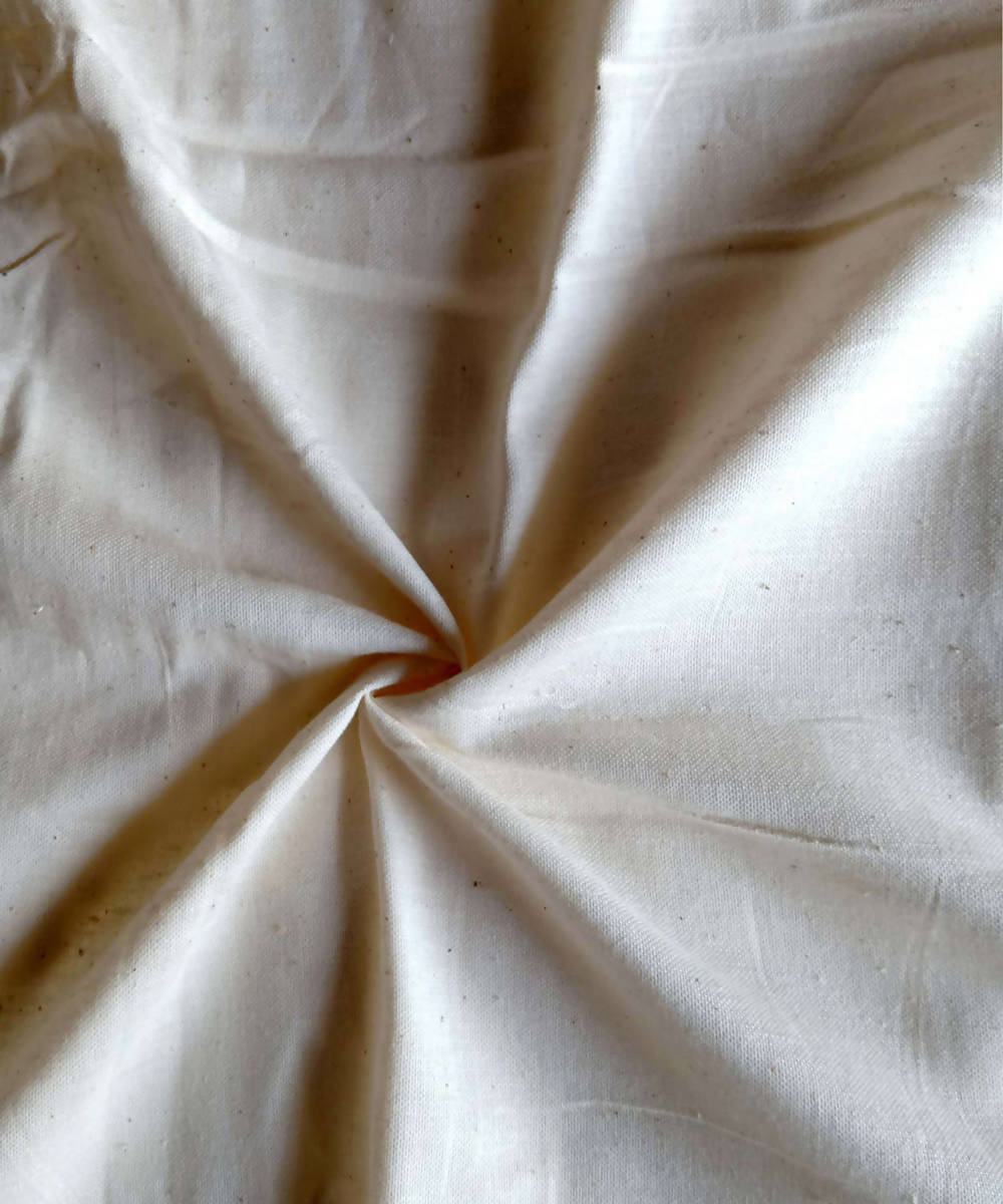 2.5m kora oxford weave handspun handwoven cotton kurta fabric