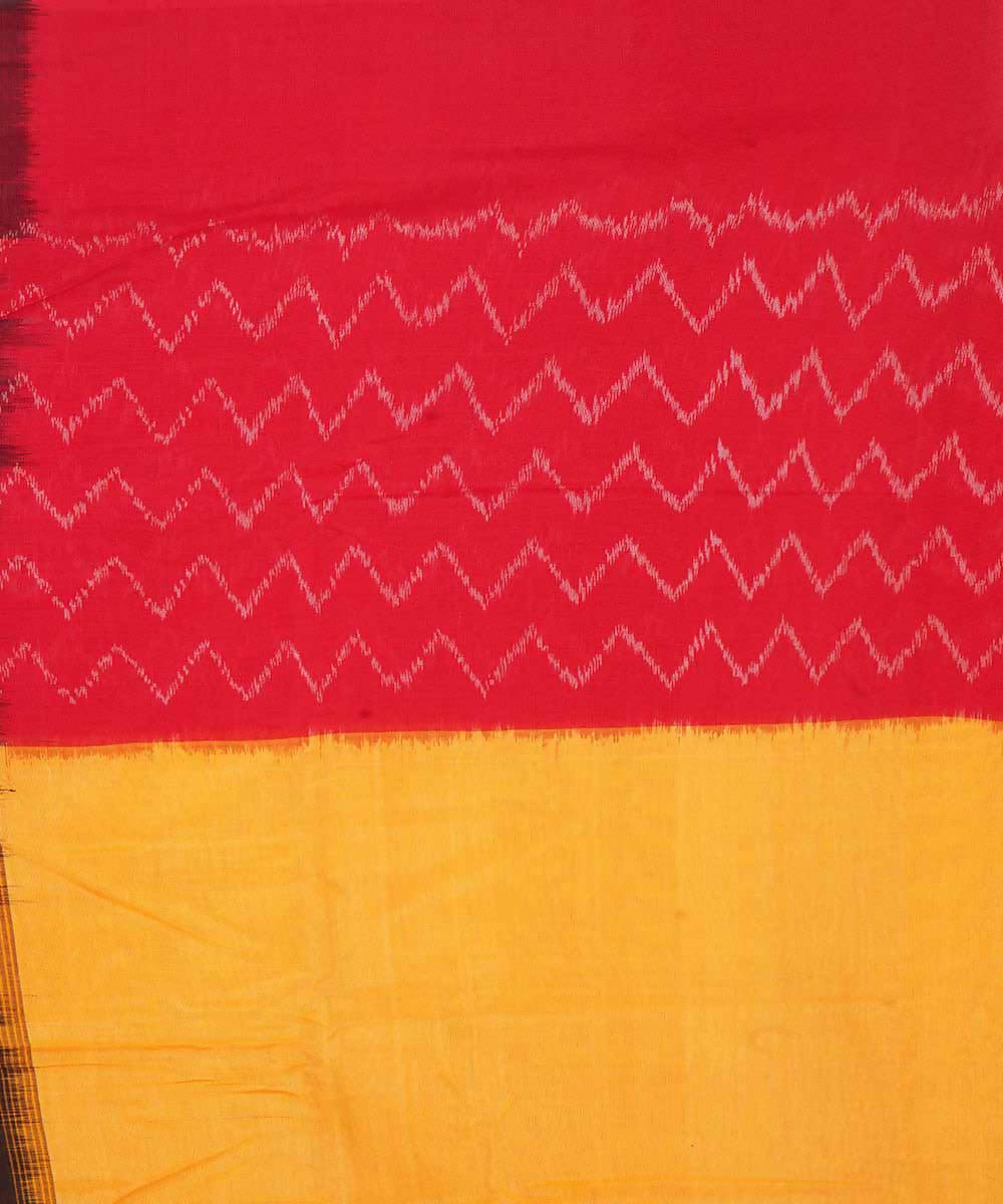 Multicolor handloom cotton ikat pochampally saree