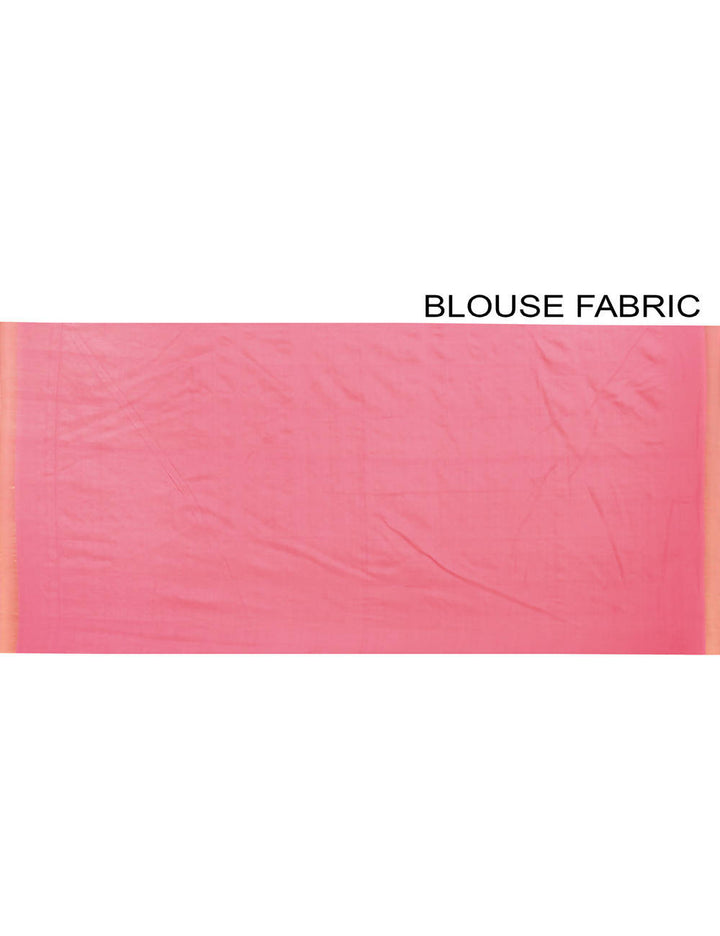 Pink Bengal zari Handloom cotton silk saree