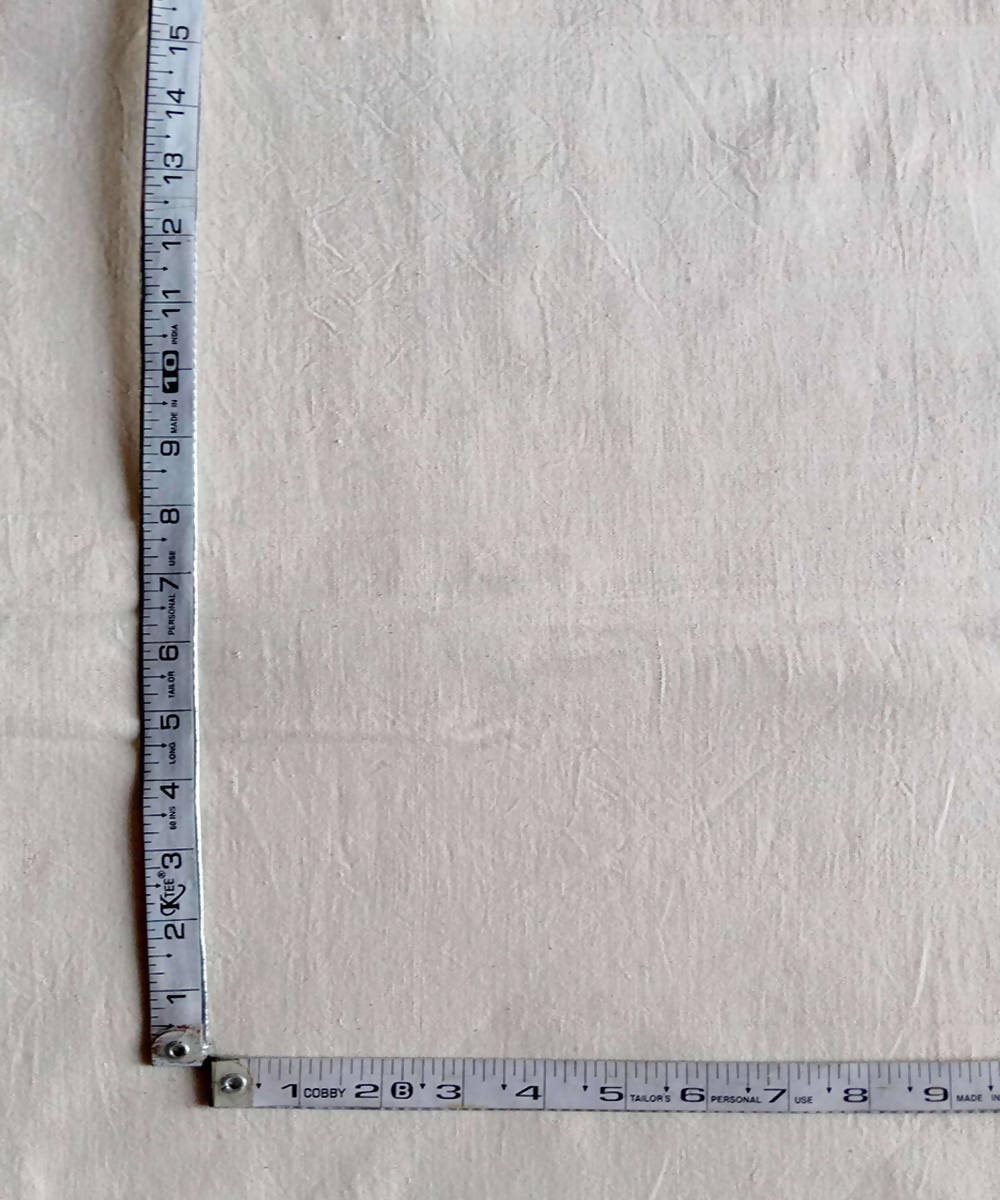 2.5m kora organic handspun handwoven cotton kurta fabric