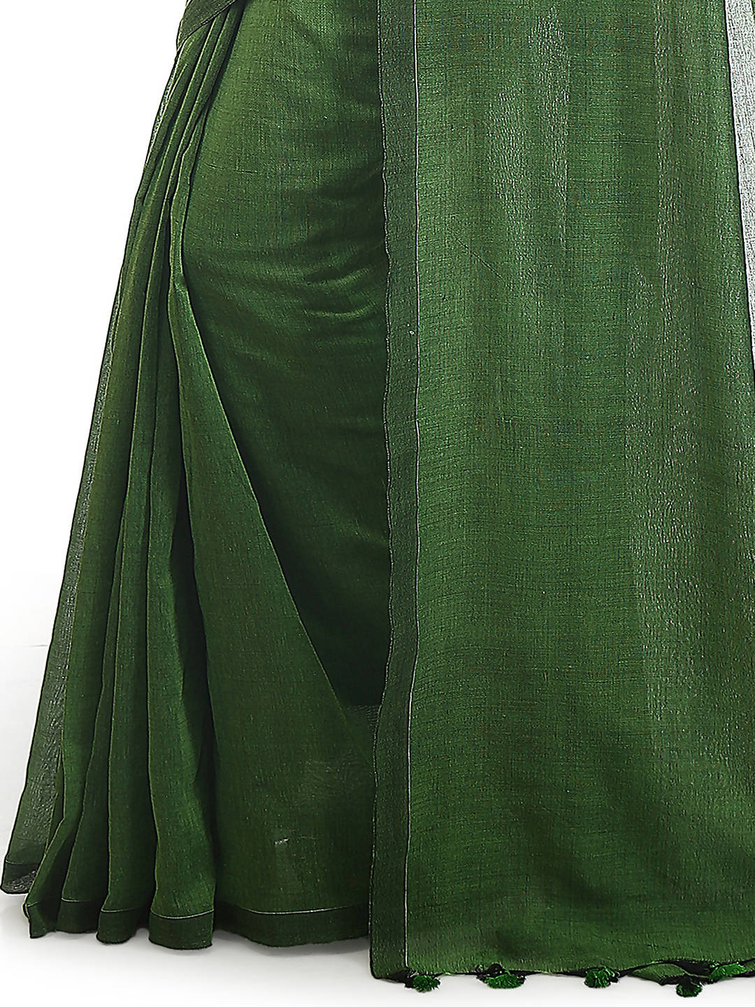 Green bengal handloom pure cotton saree