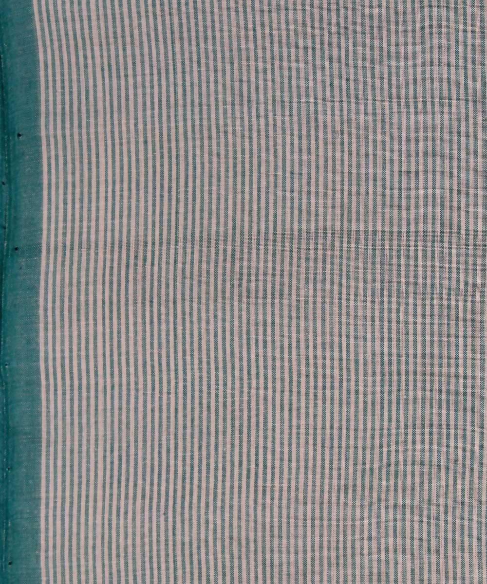 0.8m green mangalagiri handwoven cotton fabric