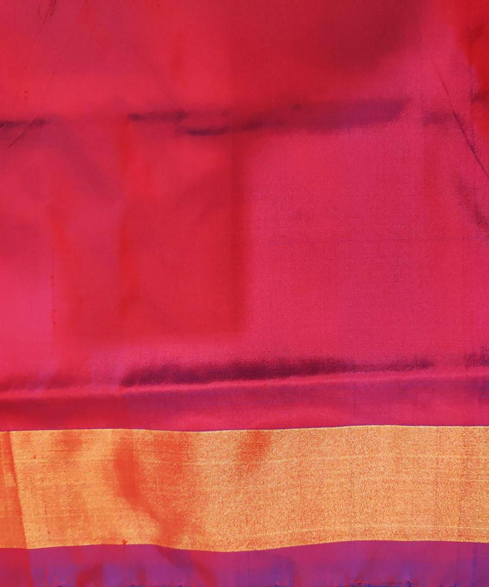 Multicolor handwoven ikat silk pochampally saree