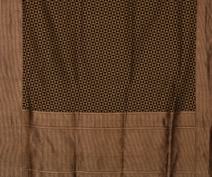 Black handwoven katan silk pure banarasi saree with pure zari work