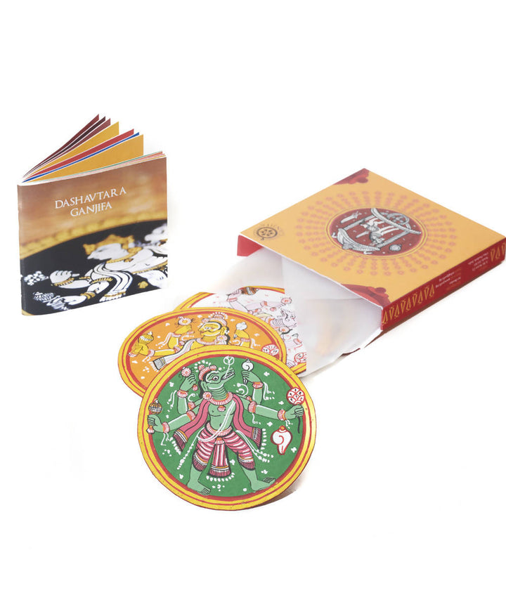 Potli handmade ganjifa cards abridged (set of 5 cards)