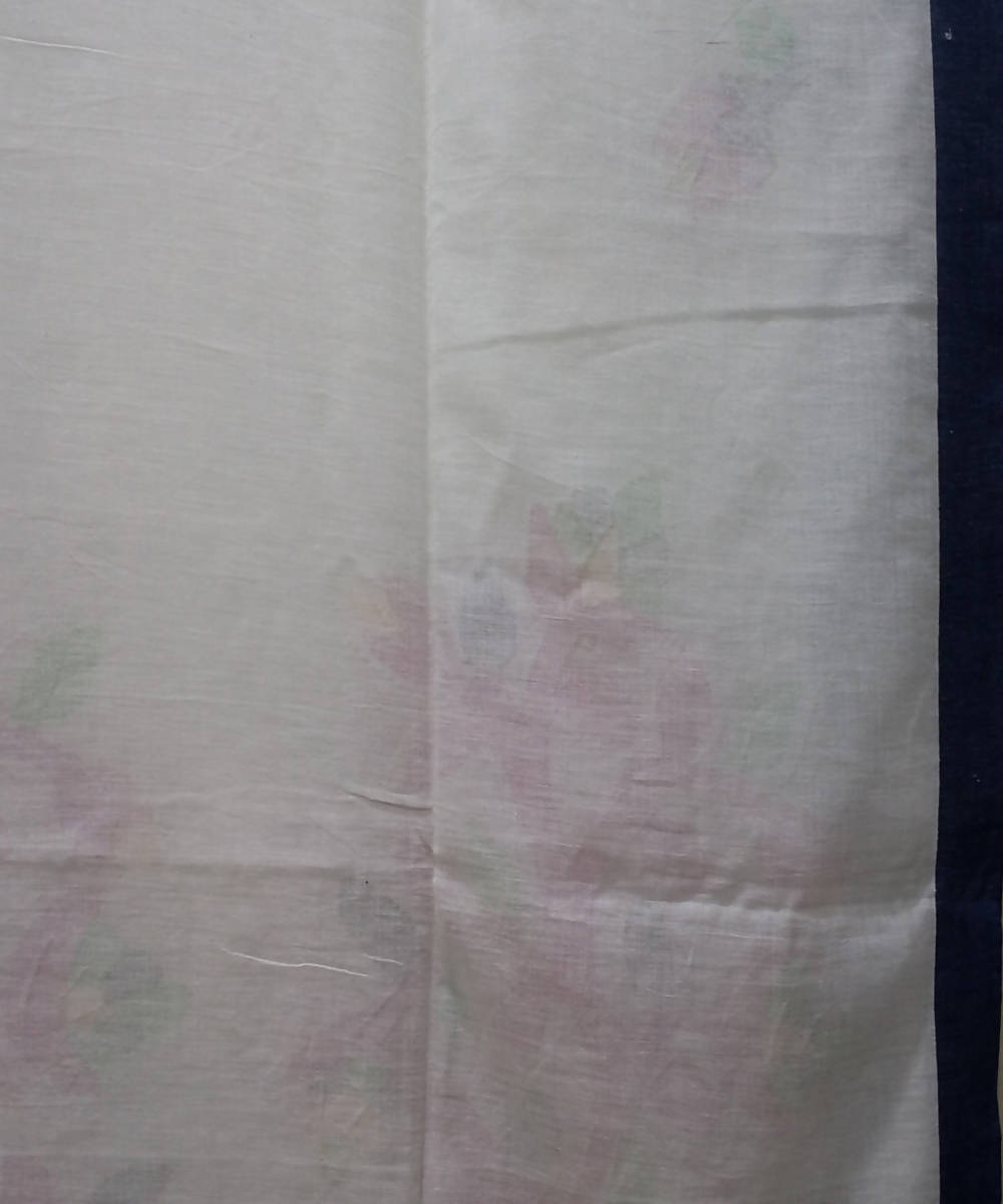 Handwoven bengal jamdani mulmul cotton white saree