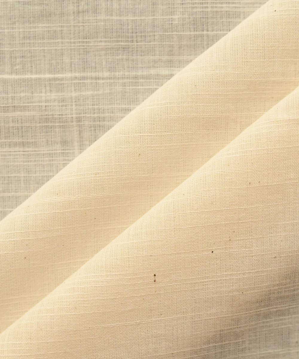 Tan beige handspun handwoven cotton fabric