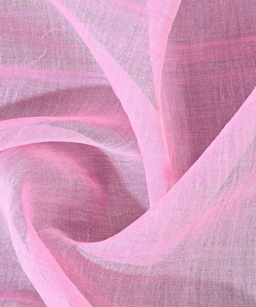 Pink handwoven manipuri handspun handwoven moirang phee saree