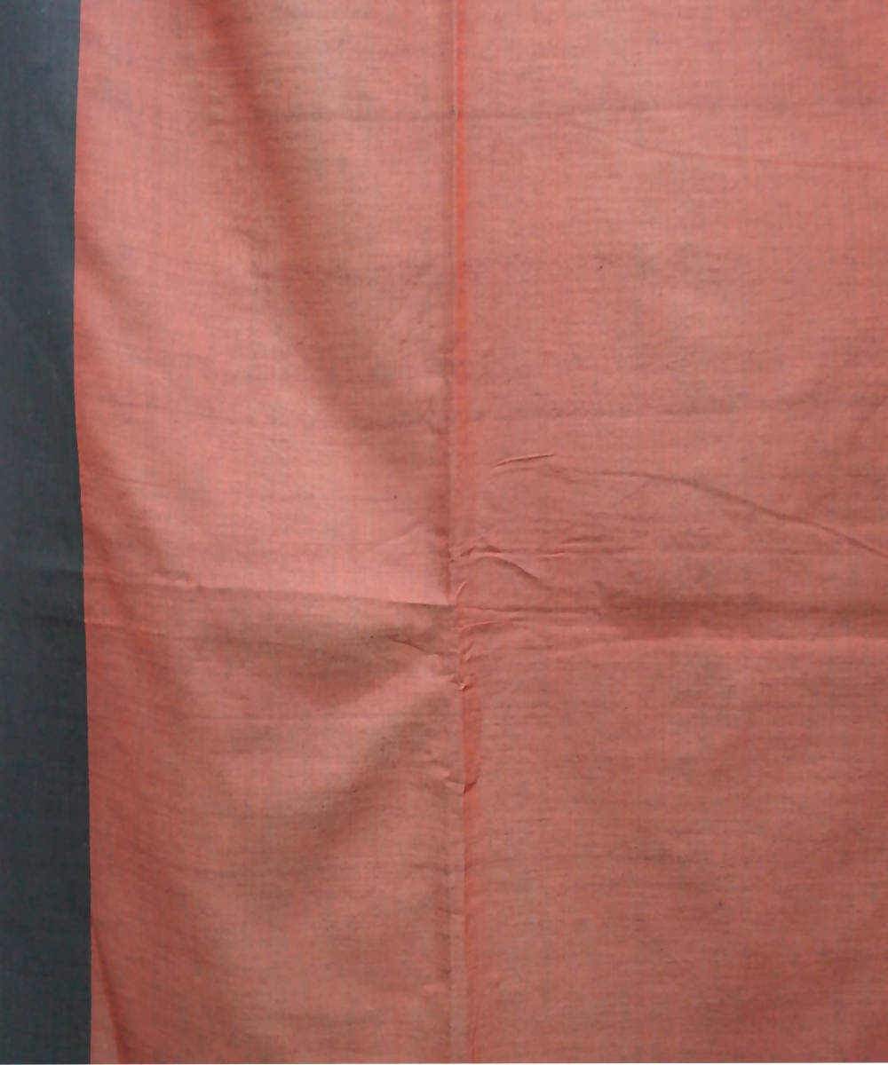 Bengal handspun handloom cotton red saree
