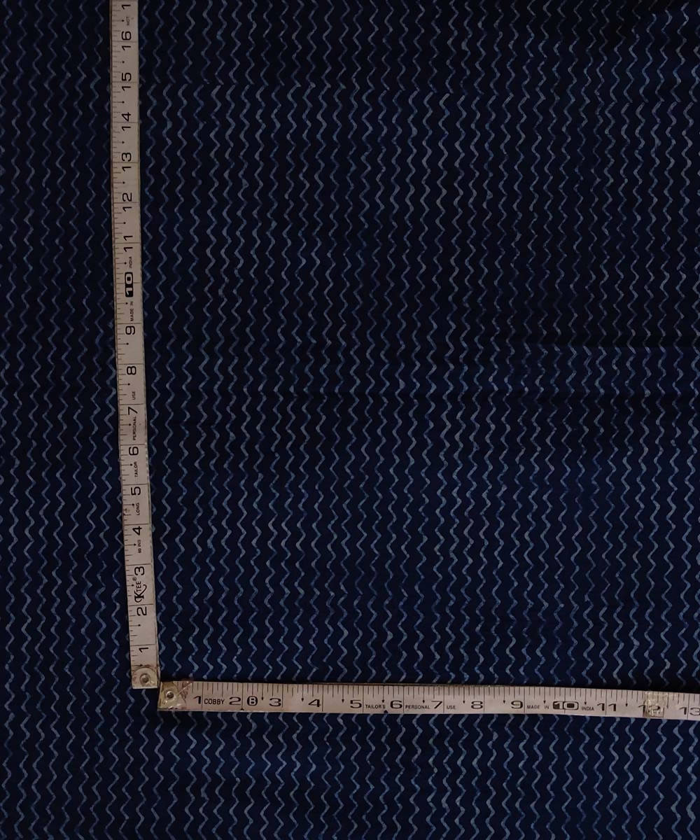 Natural dye stripe dabu handblock print organic handspun cotton kurta fabric (2.5m per qty)