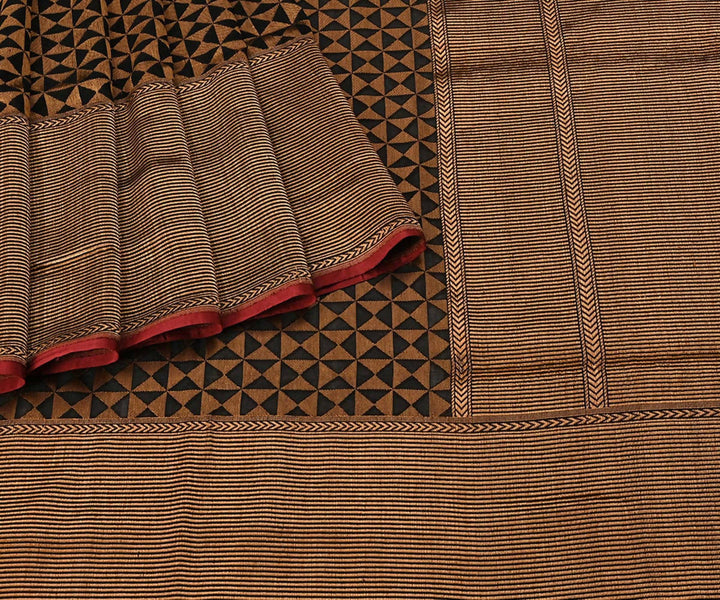 Black handwoven katan silk pure banarasi saree with pure zari work