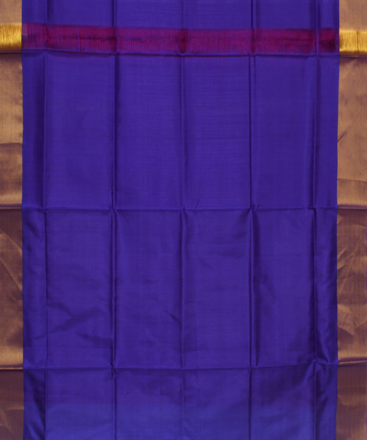 Handloom Pink And Purple Silk Saree