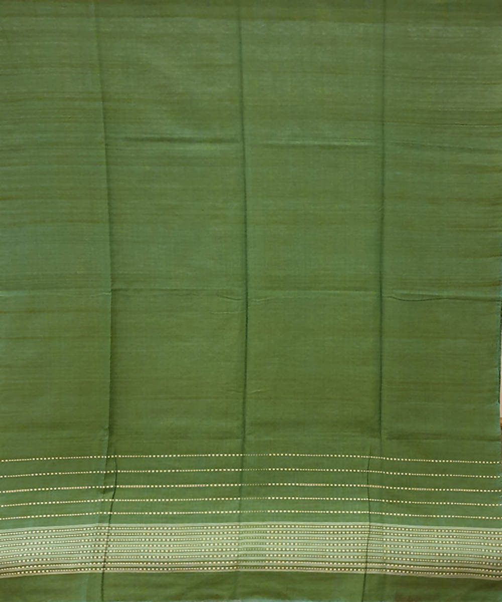 Olive green handloom assam cotton kurti material (2.5m per qty)