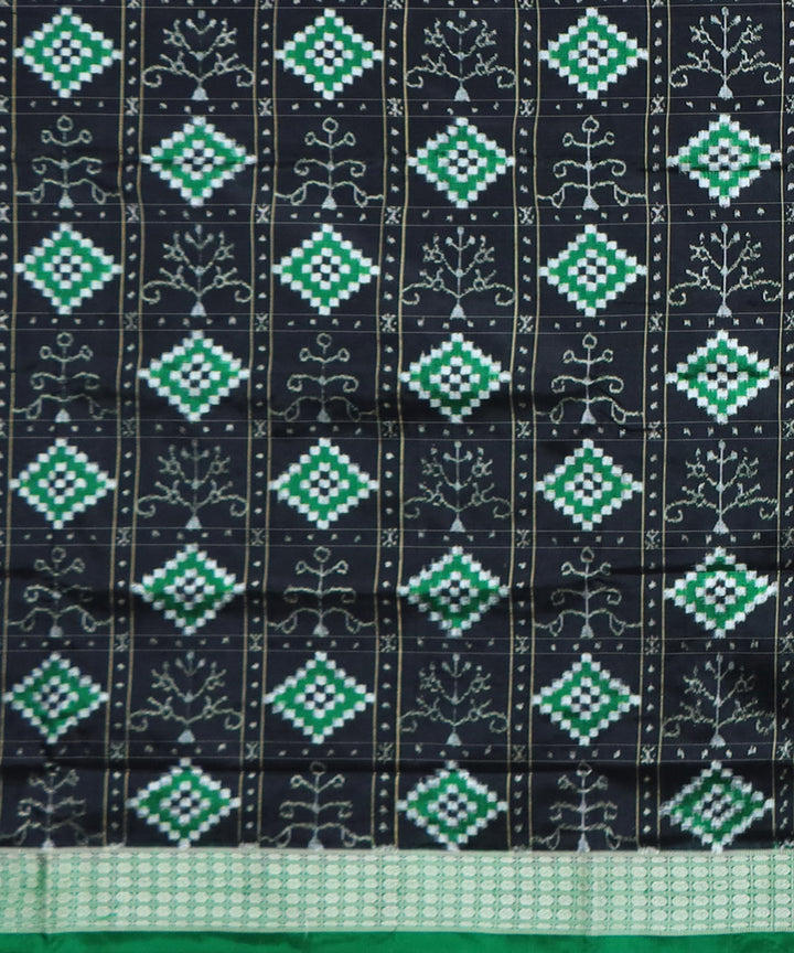 Black green silk handloom sambalpuri saree