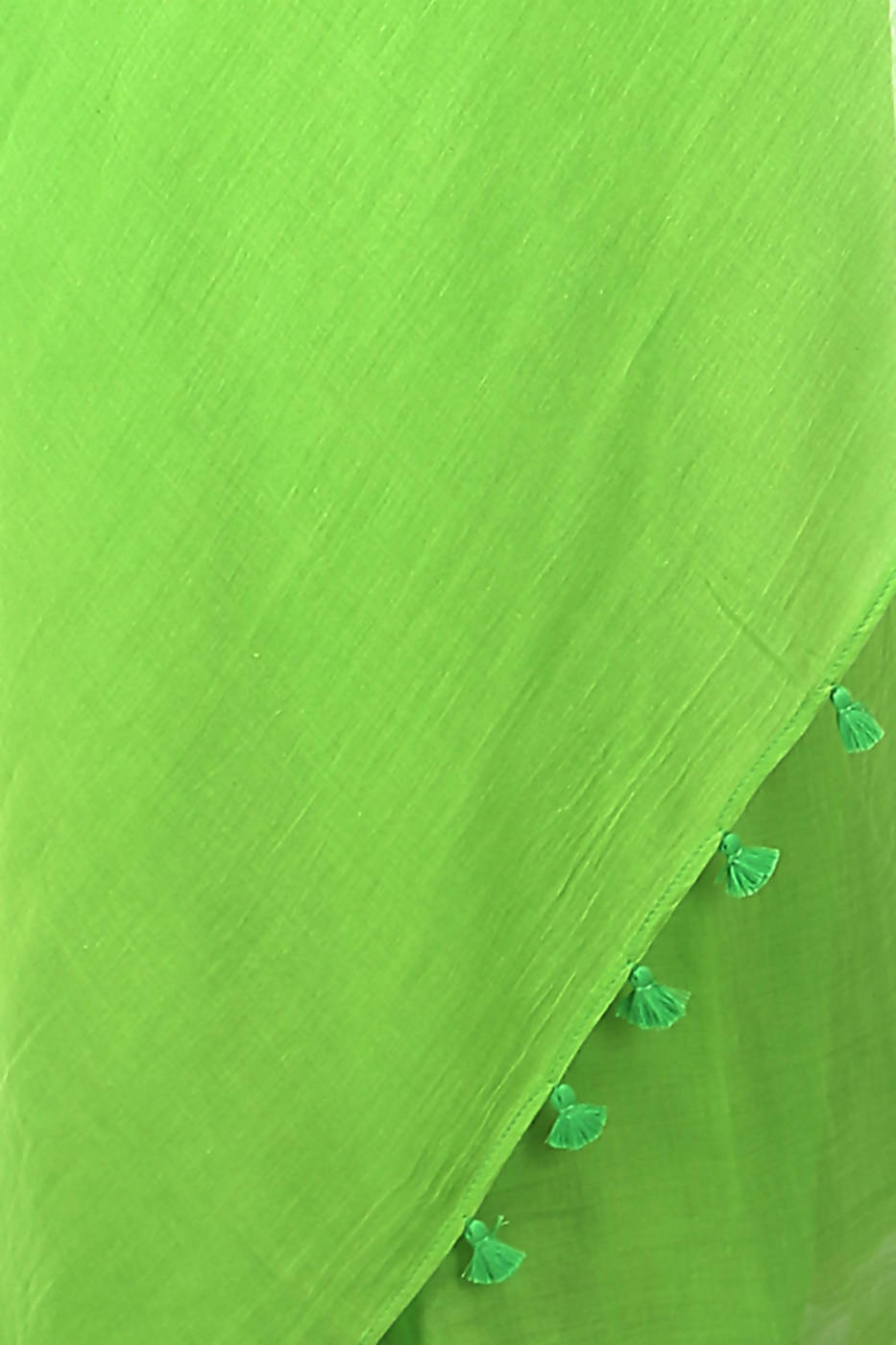 Handloom bengal light green soft cotton saree