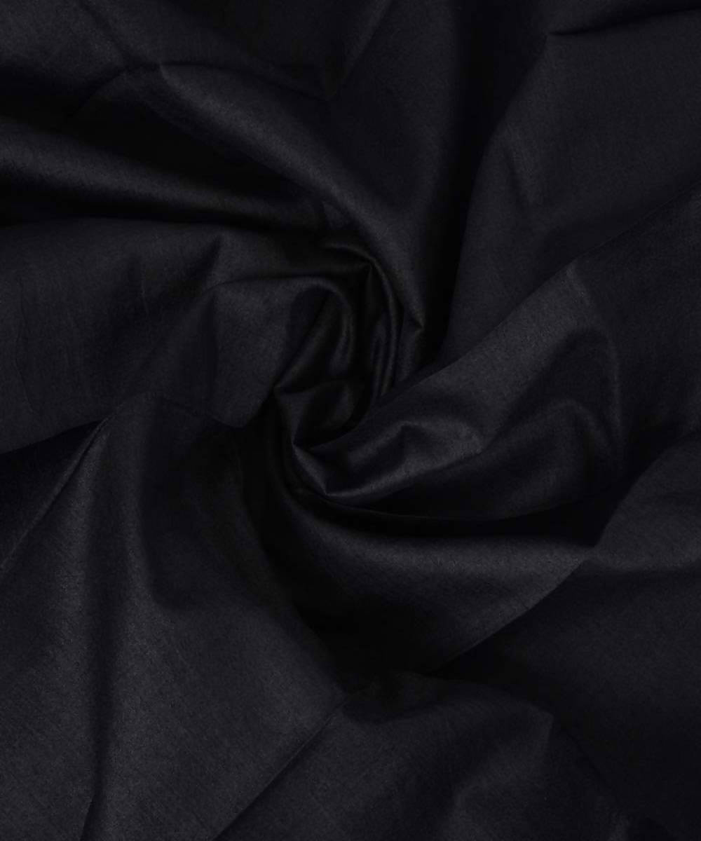 2.5m Black handloom tussar silk kurta material