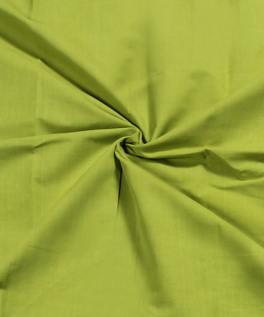 Handwoven Green Cotton Fabric
