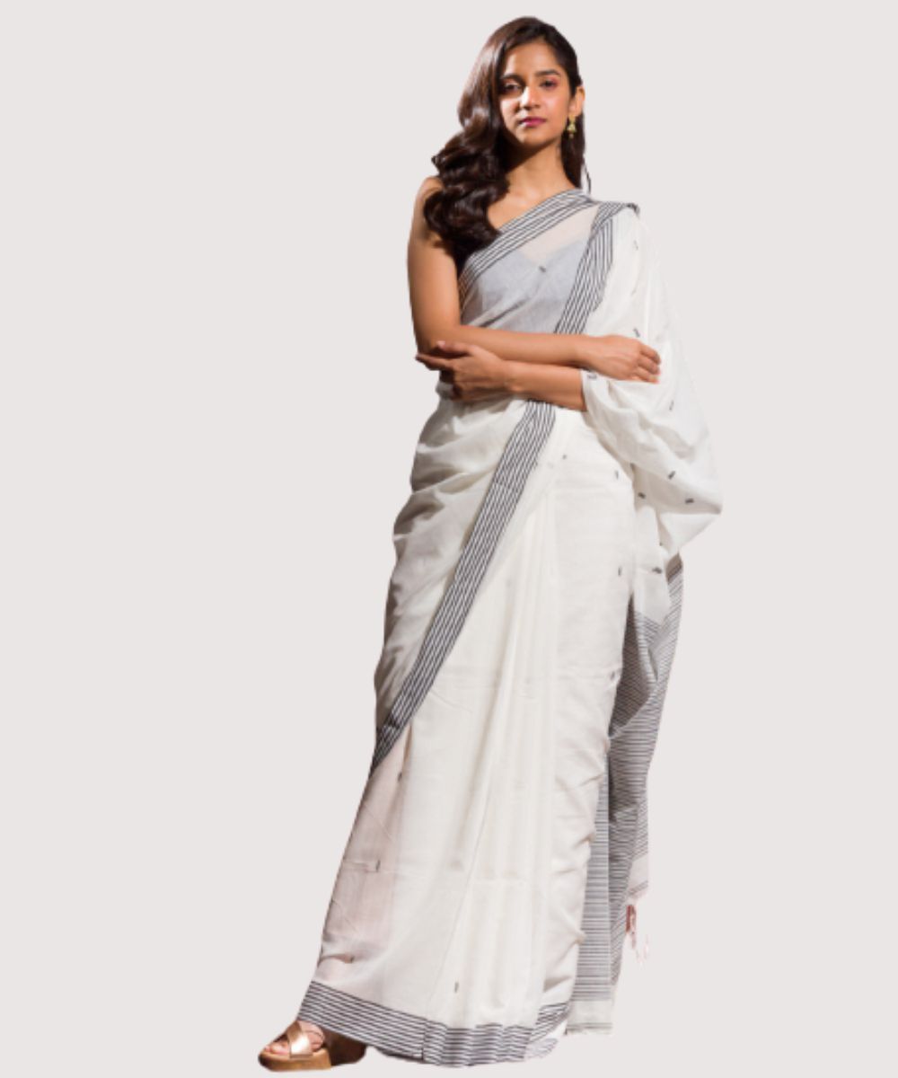Silk Sarees - Buy Latest Soft & Pure Silk Sarees Online, Silk Saree Designs  | Off white saree, Saree designs, Pure silk sarees