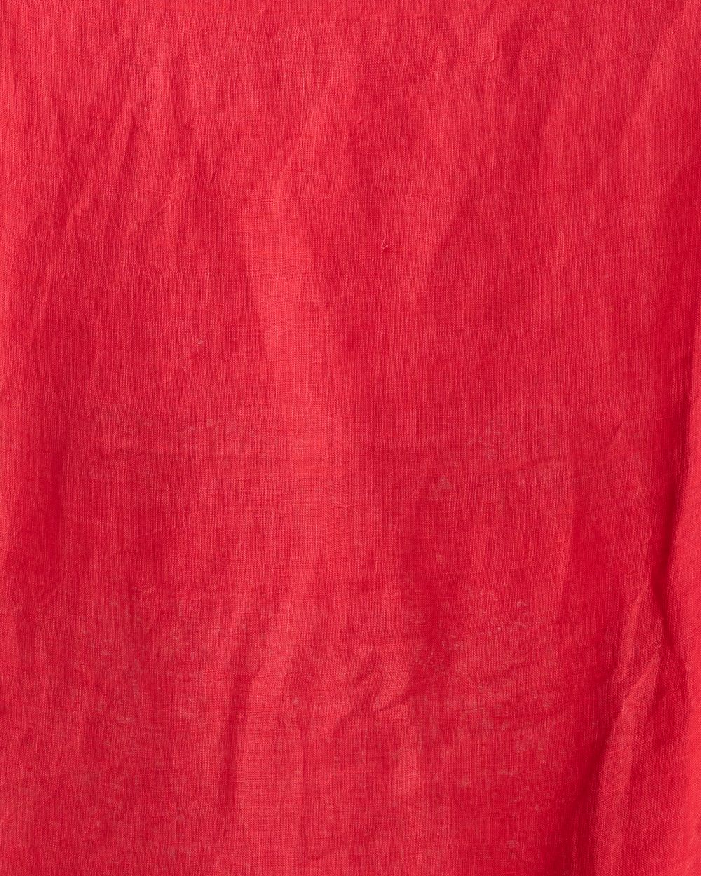 Persian red handwoven linen bengal saree
