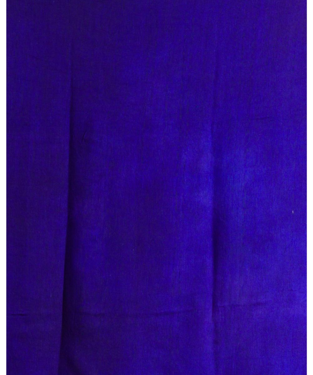 Pink blue handwoven bengal silk jamdani saree