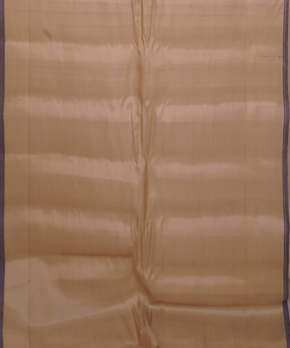 orange beige handloom gadwal silk saree