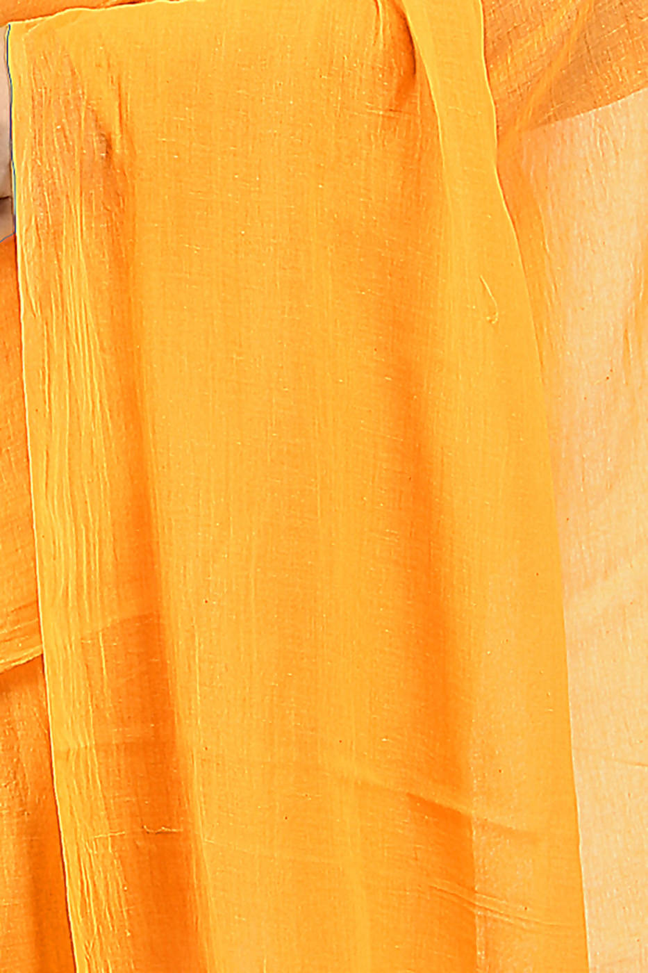 Handloom bengal yellow soft cotton saree