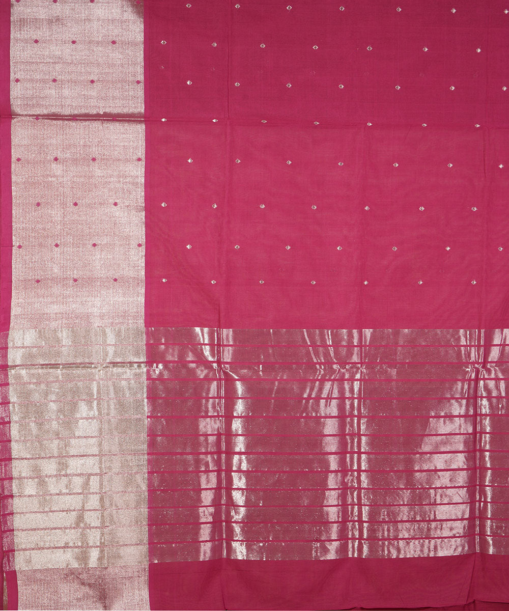 Red handloom cotton venkatagiri saree