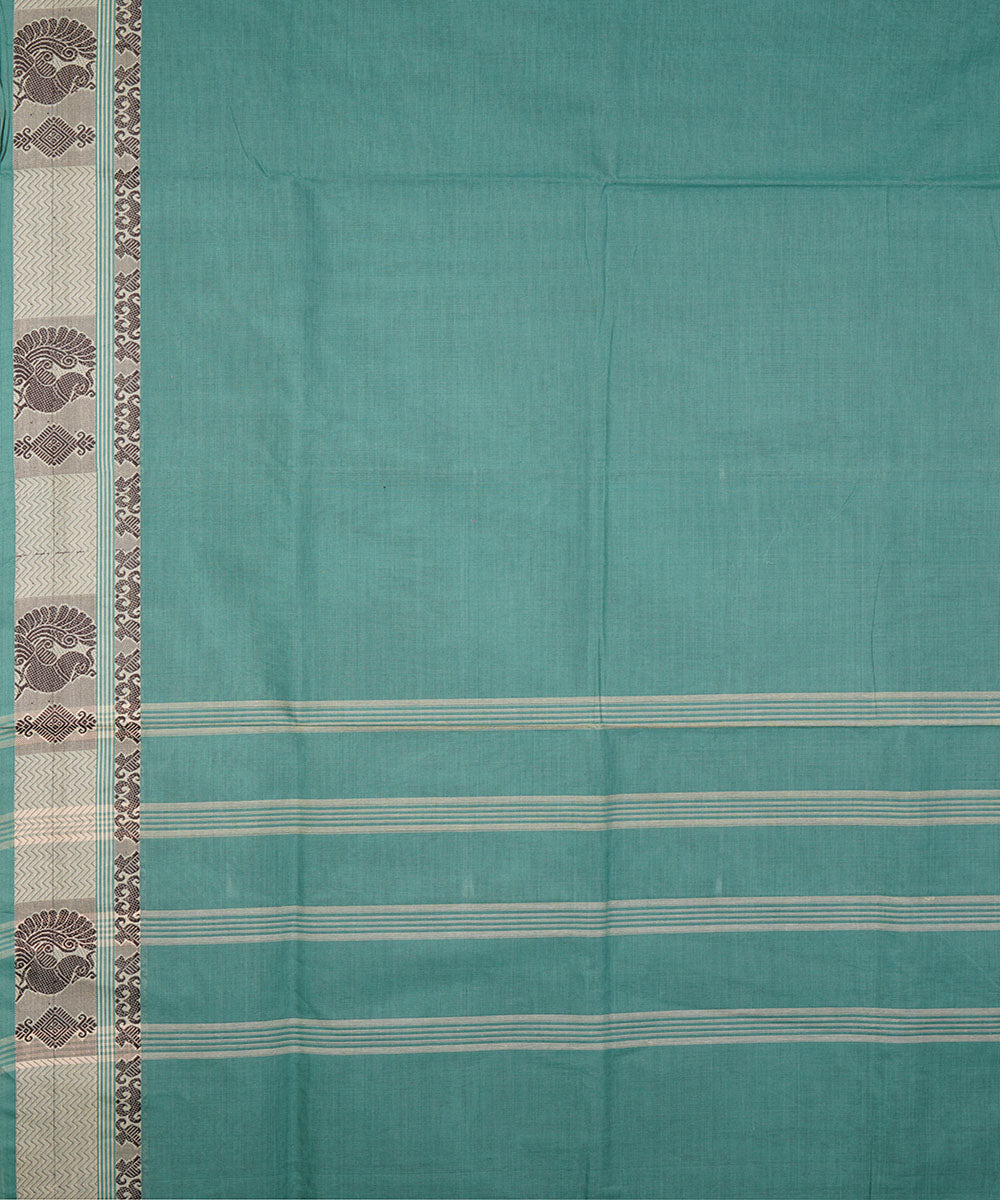 Green handloom cotton venkatagiri saree