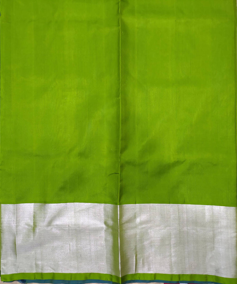 Dark green handwoven venkatagiri silk saree