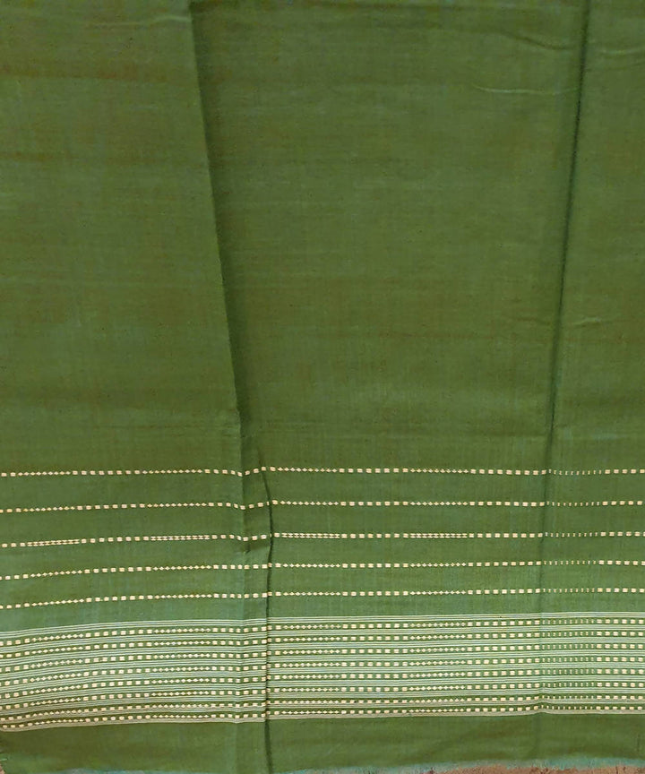 Olive green handloom assam cotton kurti material (2.5m per qty)