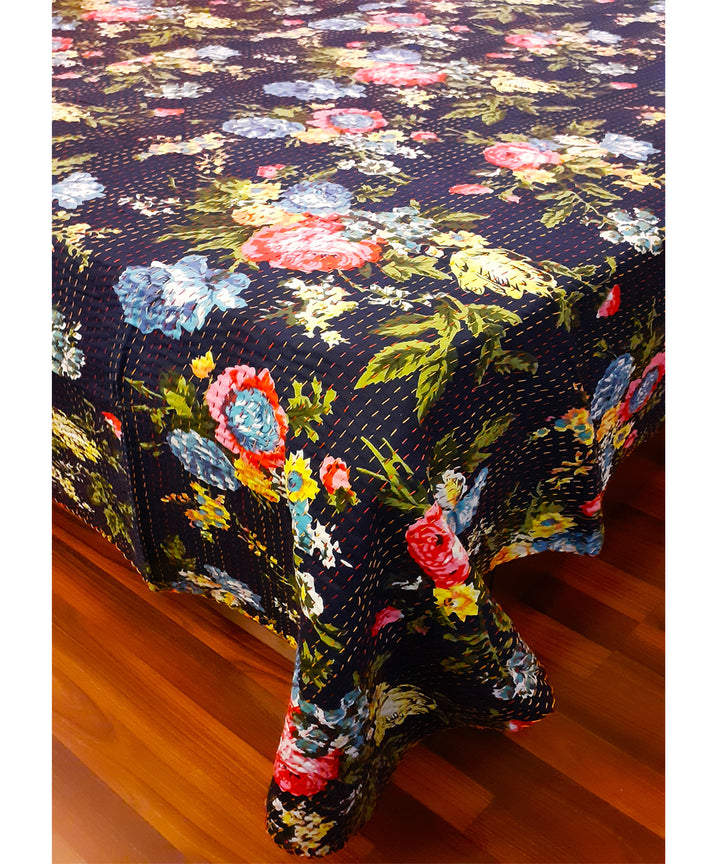 Kantha work double layered premium cotton bed cover (Double Bed)