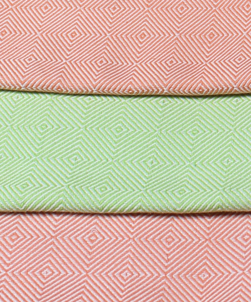 Multicolor handwoven cotton towel set of 3
