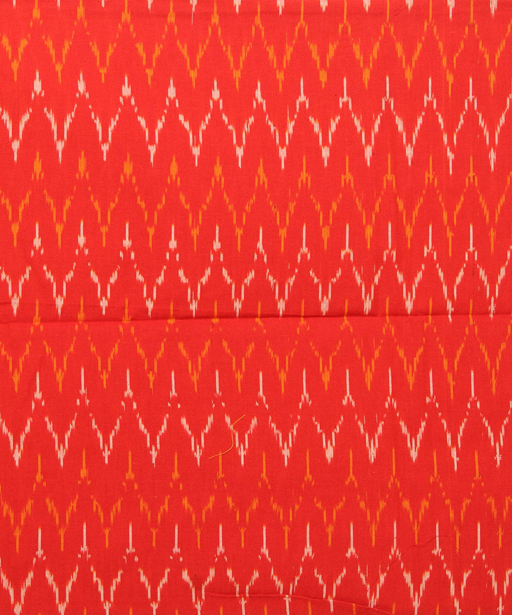3pc Red handwoven dress material pochampally ikkat