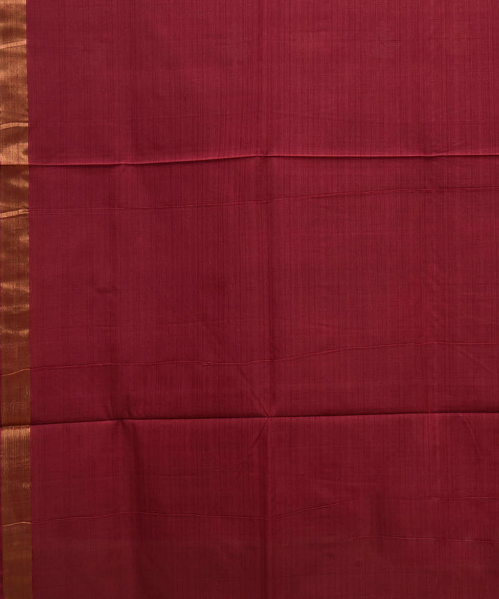 Red cotton handwoven uppada saree